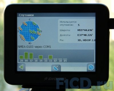 Digma DM350 – крохотный GPS-навигатор