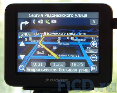 Digma DM350 – крохотный GPS-навигатор