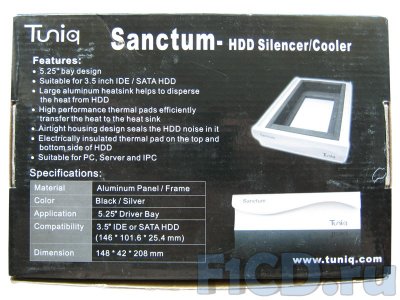 Tuniq Sanctum – система охлаждения для HDD на страже тишины и покоя?