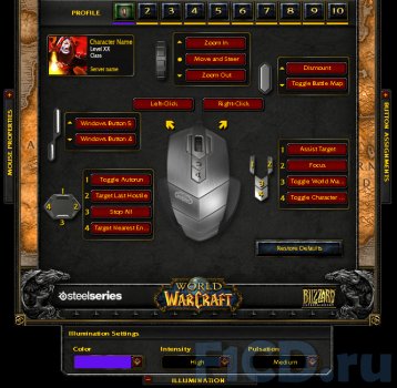 Набор геймера SteelSeries для World of Warcraft