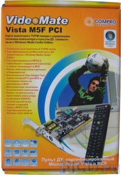 Compro VideoMate Vista M5F – компактный PCI ТВ-тюнер от компании Compro Technology