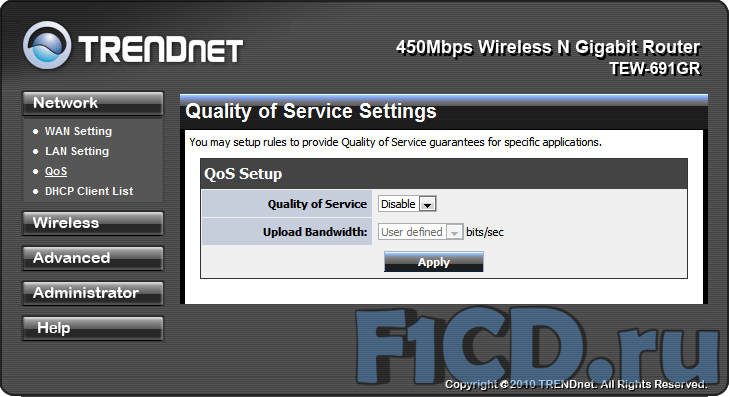 Обзор TRENDnet TEW-691GR: Wi-Fi роутер с поддержкой 802.11n 450 Мбит/с. 