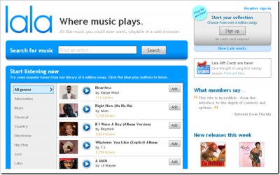 Apple приобретает музыкальный сервис Lala