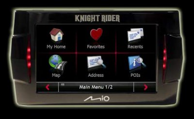 Mio анонсировала GPS-навигатор Knight Rider