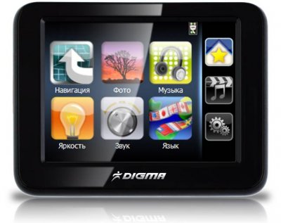 Digma DM350 – GPS-навигатор с сенсорным ТFT-дисплеем