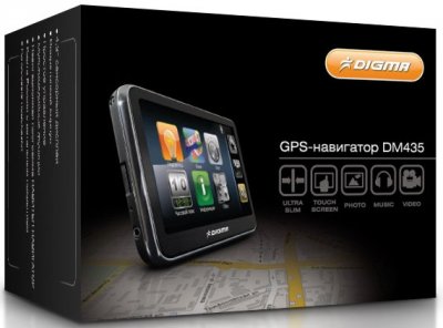Digma DM435 – новый бюджетный GPS-навигатор