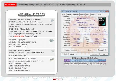 Процессор Athlon II X2 255: первые эксперименты по разгону