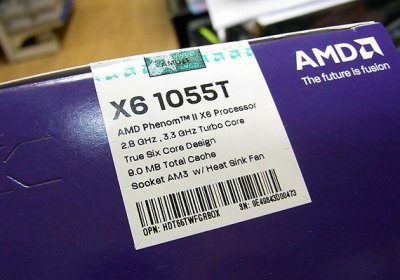 Процессор Phenom II X6 1055T с TDP 95 Вт уже продаётся