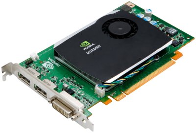 NVIDIA Quadro FX 580 – плата начального уровня, повышает производительность для приложений САПР и создания цифрового контента.