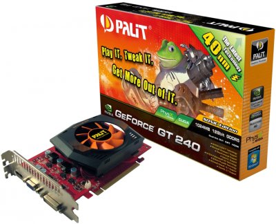 Palit GeForce GT240 Sonic – видеокарта с 1 Гбайт памяти GDDR5