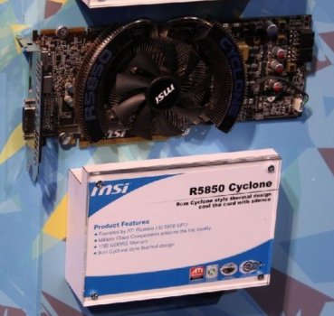 MSI R5870 Lightning и R5850 Cyclone на CES 2010