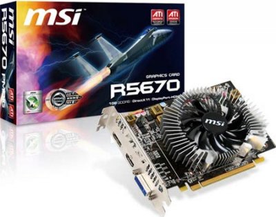 MSI предлагает свой вариант видеокарты Radeon HD 5670