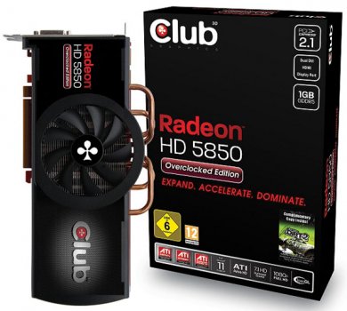 Club 3D готовит разогнанную Radeon HD 5850