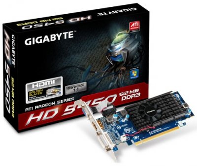 Gigabyte выпускает две видеокарты Radeon HD 5450