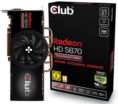 Вкратце: разогнанная Radeon HD 5870 от Club3D