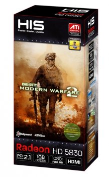 HIS HD 5830: ищите Modern Warfare 2 в комплекте