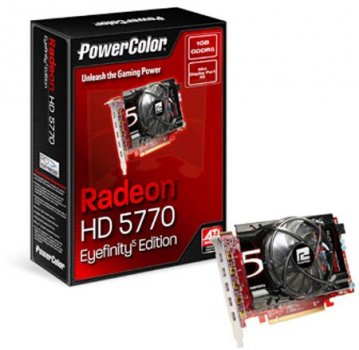 PowerColor анонсировала видеокарту HD 5770 Eyefinity 5 Edition