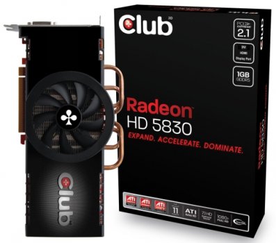Club3D выпускает HD 5830 Overclocked Edition