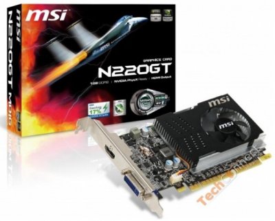 MSI выпускает усовершенствованную GeForce GT 220