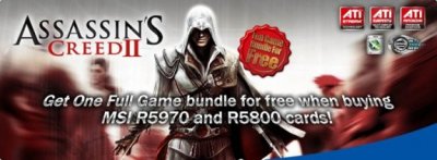 MSI: ищите Assassin\'s Creed в комплекте с Radeon HD 5970/5800