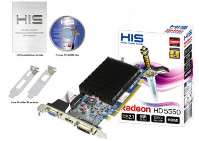 Тишина в эфире: видеокарты HIS Radeon HD 5550/5570 Silence