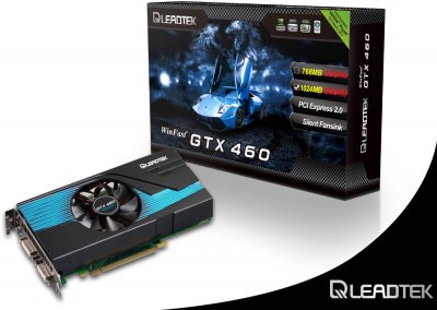 Leadtek WinFast GTX 460 разогнали