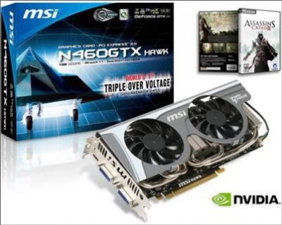 Видеокарта MSI N460GTX Hawk: ищите в магазинах!