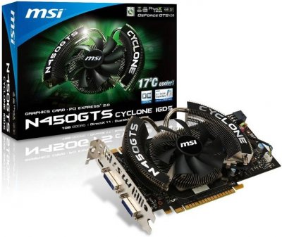 MSI Cyclone N450GTS – новые видеокарты