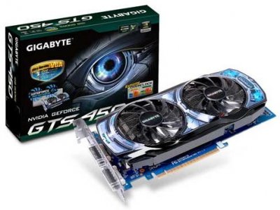 Gigabyte выпускает GeForce GTS 450 с разгоном и эффективной СО