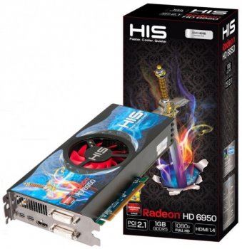 Анонсирована видеокарта HIS Radeon HD 6950 Fan с 1 Гбайт VRAM