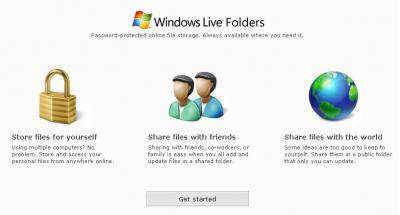 Windows Live Folders – beta-версия файлового сервера от MS