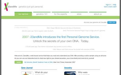 23andMe – новый сервис от Google