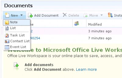 Office Live Workspace – новый сервис от Microsoft