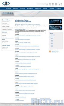 Zero Day Tracker от eEye: все об угрозах 