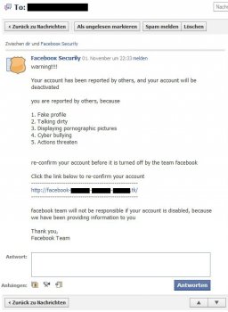 Очередная атака на пользователей Facebook