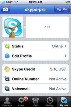 Skype для iPhone в магазине iTunes App Store