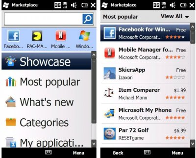 MS Marketplace открыт для старых версий Windows Mobile