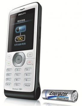 Philips Xenium X520 – телефон с пальчиковой батарейкой