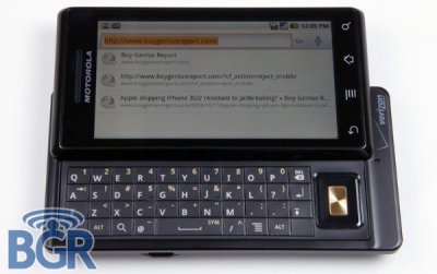 Motorola Droid: первый новости