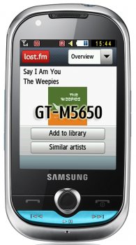 Samsung M5650 – новый телефон с сенсорным экраном
