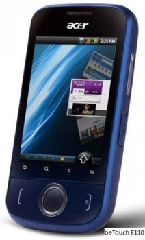 Смартфоны Acer E110 и E400 – продолжение серии beTouch