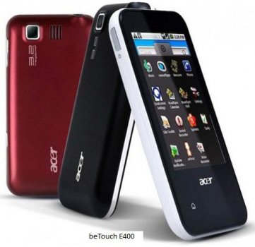 Смартфоны Acer E110 и E400 – продолжение серии beTouch