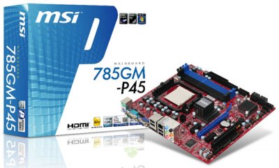 MSI готовит новую плату на чипсете AMD 785G