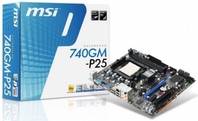 MSI 740GM-P25: недорогая материнская плата для HTPC