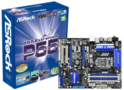 Новая материнская плата ASRock P55 Extreme4