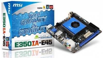 Плата MSI E350IA-E45: mini-ITX решение на базе AMD Brazos