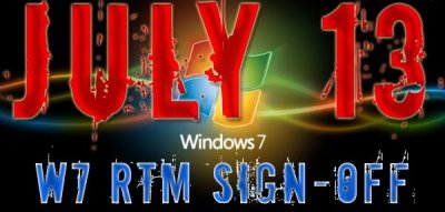 Windows 7 уйдет в RTM с 13 июля 2009?