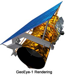 Спутник GeoEye-1, спонсируемый Google, делает первые снимки