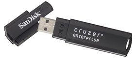 Sandisk Cruzer Enterprise с шифрованием данных работает в Mac