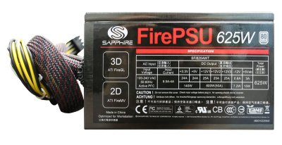 Sapphire FirePSU 625W – технические характеристики